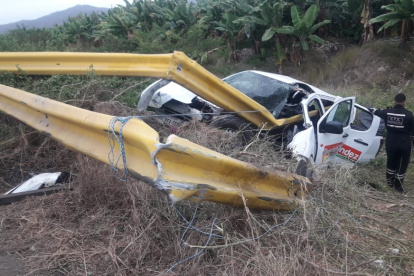 Hecho. Así quedó la camioneta tras el accidente ocurrido esta madrugada.