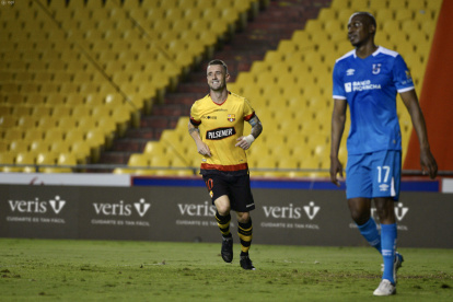 Díaz convirtió el único tanto del partido para la victoria amarilla.