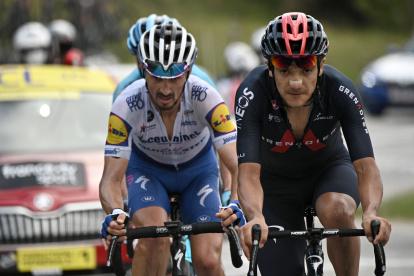 Richard Carapaz fue protagonista en la etapa reina del Tour de Francia.