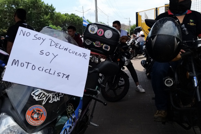 No somos delincuentes, el mensaje que dieron los motociclistas.