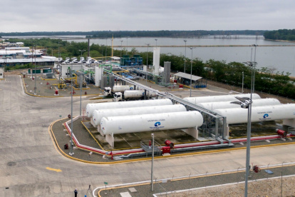 La planta de licuefacción de gas natural, Bajo Alto.