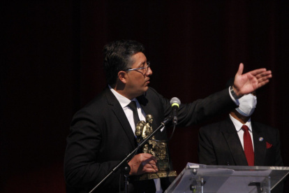 El presidente del CPCCS acudió este 17 se septiembre a un acto de reconocimiento a excombatientes del Cenepa.