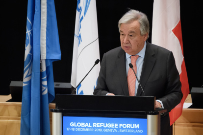 Ginebra. El jefe de la ONU, António Guterres, en diciembre pasado.