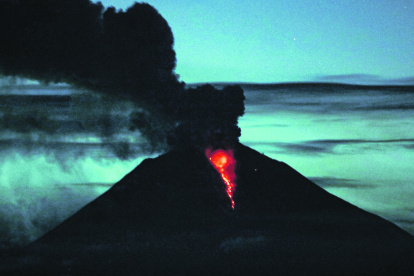 Foto referencial. Juni 2020, volcán Sangay.