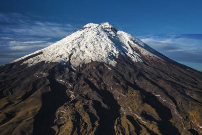 Volcán Cotopaxi, Ecuador. Foto sacada a inicios de 2020.