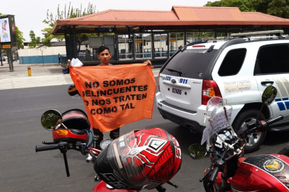 Motociclistas salieron a protestar durante tres días, contra la reforma.