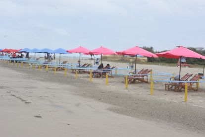 El balneario tiene cerca de 500 metros lineales.