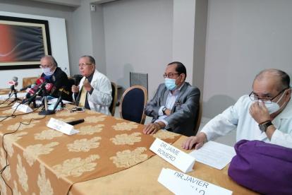 Hecho. Cuatro integrantes del FOCI durante la rueda de prensa este miércoles 23 de septiembre.