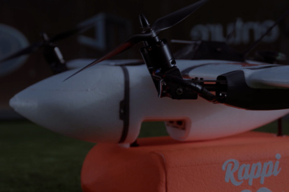 Uno de los drones con los que la firma hace pruebas en el país.