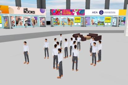 Así se ve la plataforma, una vez que el usuario se registra y se le asigna un avatar.