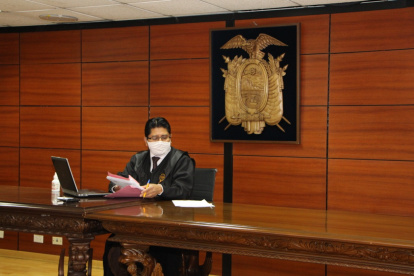 Audiencia. La audiencia de formulación de cargos se cumple en la Corte Nacional de Justicia ante el juez David Jacho.