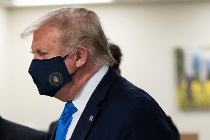 Trump siempre se mostró en contra de los protocolos de prevención.
