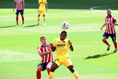 Pervis Estupiñán, lateral del Villarreal, actuó los 90 minutos en el duelo contra el conjunto colchonero.