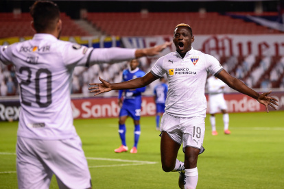 Cristian Martínez Borja, delantero de Liga de Quito, forma parte del once ideal de la primera etapa del campeonato nacional.