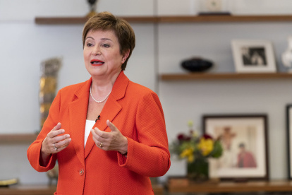 La titular del FMI, Kristalina Georgieva, felicitó a Lenín Moreno por el nuevo acuerdo, la semana pasada.