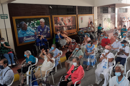 Actividad. Los residentes disfrutaron de una jornada cívica.