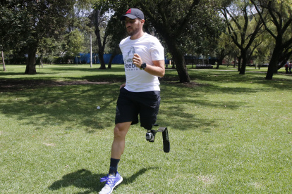Preparación. Pablo Vallejo ha enfocado sus entrenamientos en atletismo y ciclismo.