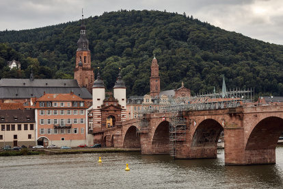 Parte del centro histórico de Heidelberg en Alemania.