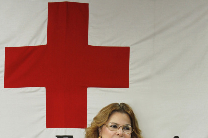 Teresa Farah de Áurea inicia su segundo periodo como presidenta de la Cruz Roja del Guayas.