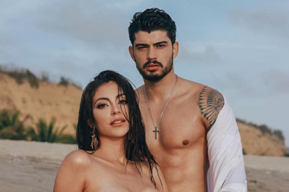 Virginia con su pareja, Cezar