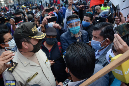 27 calles de Quito fueron cerradas por las manifestaciones.