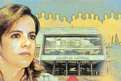 Ilustración del juicio a la ministra Romo