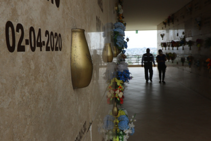 Sepulturas. En Jardines de la Esperanza, en varios módulos se concentran los fallecidos entre marzo y abril.