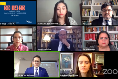 El defensor del Pueblo, Freddy Carrión, también presentó sus argumentos en contra de la ley impulsada por el Ejecutivo y la Asamblea.