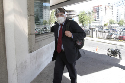 Acusación. El fiscal subrogante Wilson Toainga estuvo a cargo de la presentación de pruebas en el caso Secom.