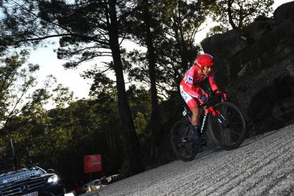 Richard Carapaz cubrió de gran manera los 33,7 kilómetros de la contrarreloj individual de la Vuelta a España.