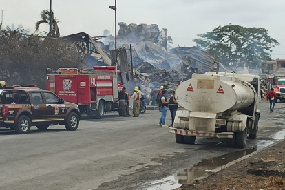 Incendio en Durán. Las llamas están controladas este 4 de noviembre.