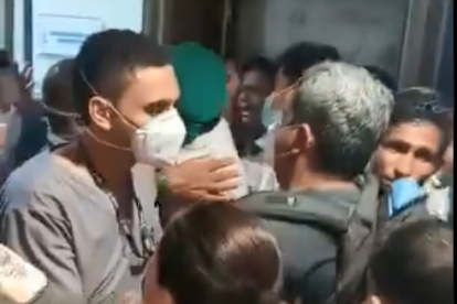 Hecho. El incidente quedó registrado en videos que se viralizaron en redes sociales.