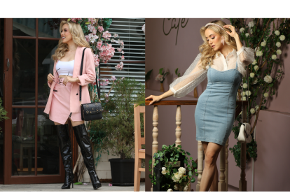 Daniela es maquilladora y modelo.