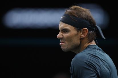 El español Nadal no pudo ocultar su decepción por el resultado.