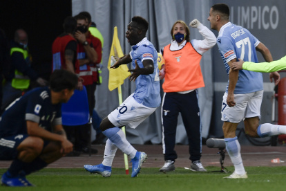 Felipe Caicedo, delantero ecuatoriano, celebra el agónico tanto del empate frente a la Juventus.