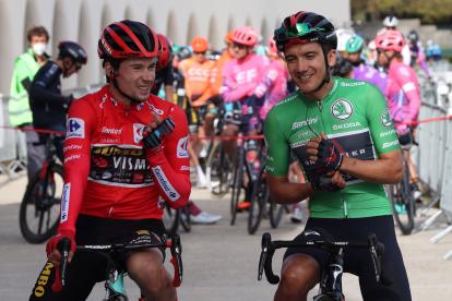 Primoz Roglic (i) y Richard Carapaz fueron los grandes protagonistas de la Vuelta a España.