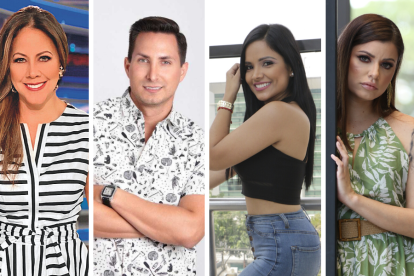 Denisse Molina, Eduardo Andrade, Evelyn Calderón y Paola Olaya.