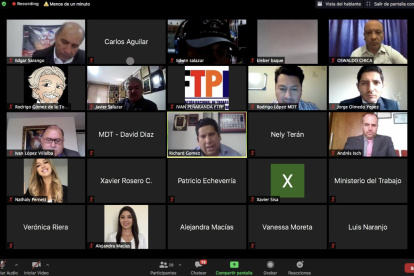 El encuentro se efectuó de manera virtual la mañana de este 16 de noviembre de 2020.