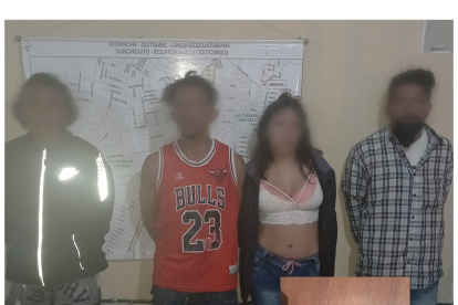 Acciones. Fueron detenidos cuatro sospechosos que habrían herido a un hombre por robarle dinero.