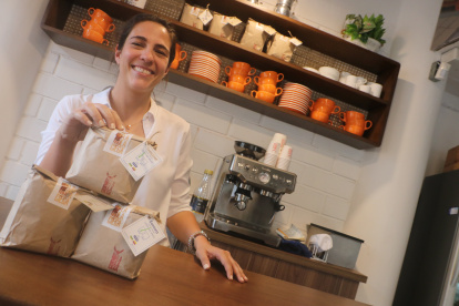 Patricia Illingworth, dueña del negocio de café La Mula Ciega.