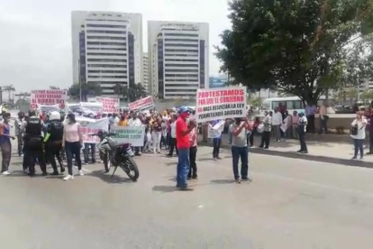 En septiembre, los cañicultores protestaron en Guayaquil.