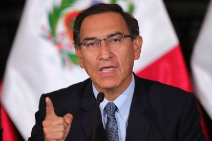 En la imagen, el expresidente de Perú, Martín Vizcarra.
