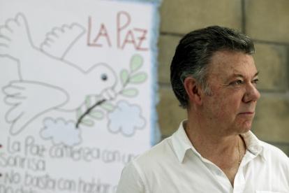 El expresidente Juan Manuel Santos defiende el proceso de paz que el firmó.