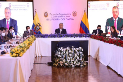 Esta fue la novena reunión binacional entre Ecuador y Colombia. La primera que se desarrolla en formato virtual.