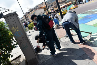 En la Marín se cumplió la gran minga de Quito.