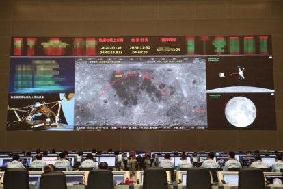 ARCHIVO. La Chang"e 5 es la tercera nave espacial en aterrizar con éxito en la Luna en el siglo XXI.