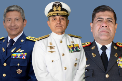 Gustavo Agama, Rafael Poveda y Washington Buñay.