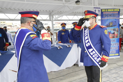 Daniel Frías (d) es el nuevo comandante de los Boinas Azules.
