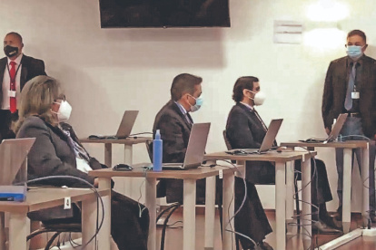 Prueba. los participantes en el concurso de jueces en la Corte Nacional se sometieron a evaluaciones psicológicas .