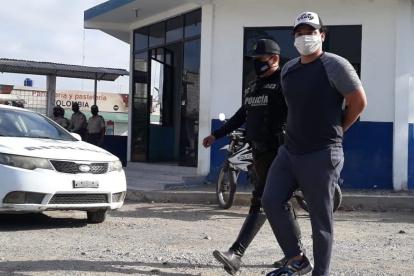La policía acantonada en Huaquillas, frontera con Perú, detuvo a Noé Salcedo el pasado 9 de junio.